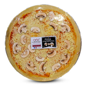 Pizza con champiñones - lista-hornear